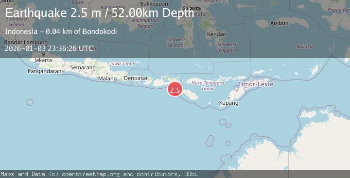 Map of SUMBAWA REGION, INDONESIA