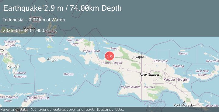 Map of NEAR N COAST OF PAPUA, INDONESIA