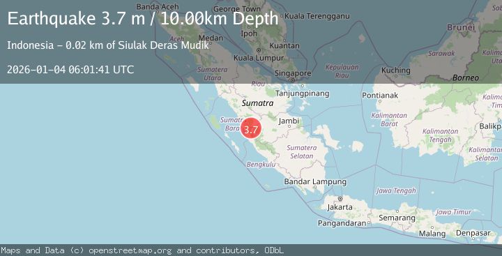 Map of SOUTHERN SUMATRA, INDONESIA