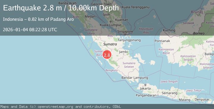 Map of SOUTHERN SUMATRA, INDONESIA