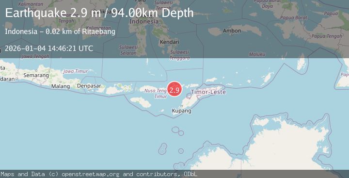 Map of FLORES REGION, INDONESIA