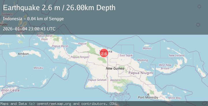 Map of PAPUA, INDONESIA