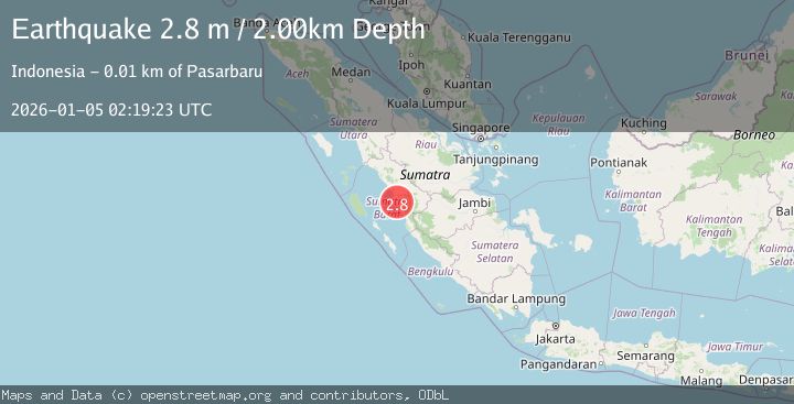 Map of SOUTHERN SUMATRA, INDONESIA