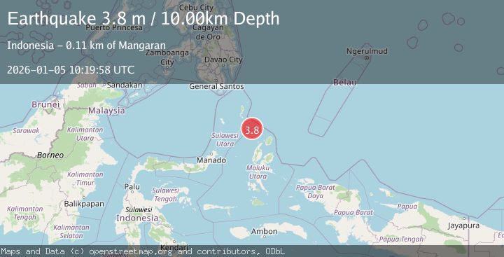 Map of KEPULAUAN TALAUD, INDONESIA