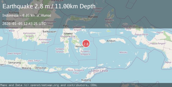 Map of SULAWESI, INDONESIA