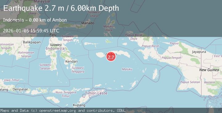 Map of SERAM, INDONESIA