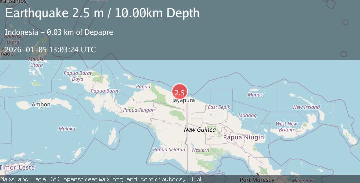 Map of NEAR N COAST OF PAPUA, INDONESIA