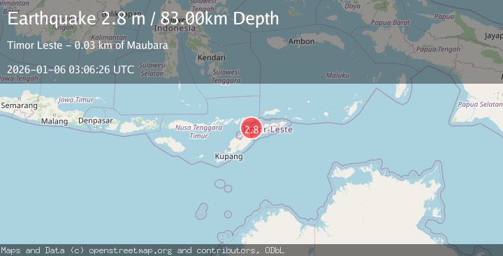 Map of EAST TIMOR REGION