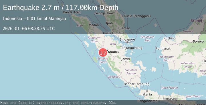 Map of SOUTHERN SUMATRA, INDONESIA