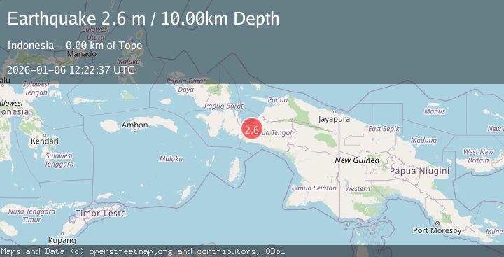 Map of PAPUA, INDONESIA