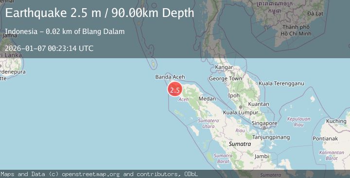 Map of NORTHERN SUMATRA, INDONESIA