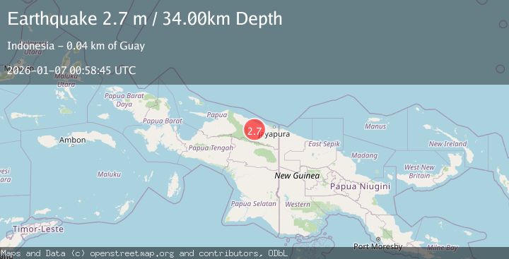 Map of NEAR N COAST OF PAPUA, INDONESIA