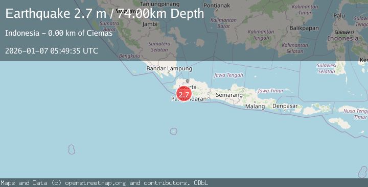 Map of JAVA, INDONESIA