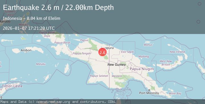 Map of PAPUA, INDONESIA
