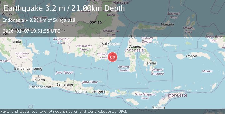 Map of MAKASSAR STRAIT, INDONESIA