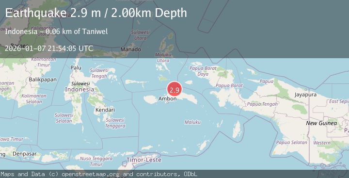 Map of CERAM SEA, INDONESIA