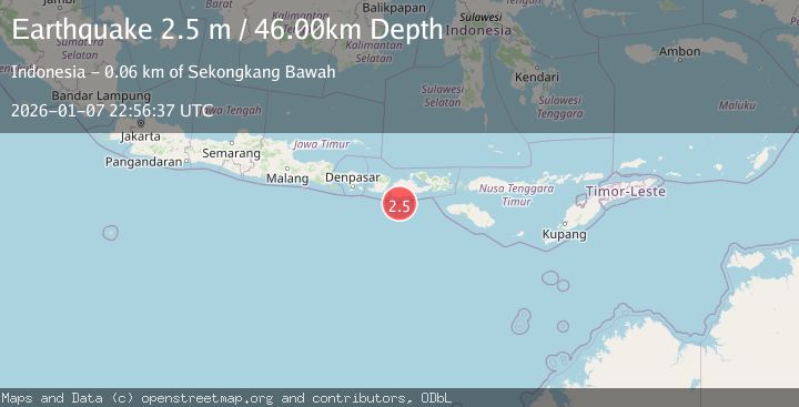 Map of SUMBAWA REGION, INDONESIA