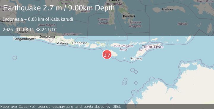 Map of SUMBA REGION, INDONESIA