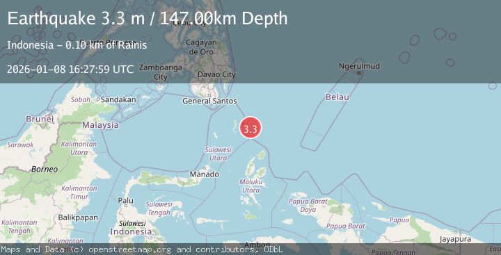 Map of KEPULAUAN TALAUD, INDONESIA