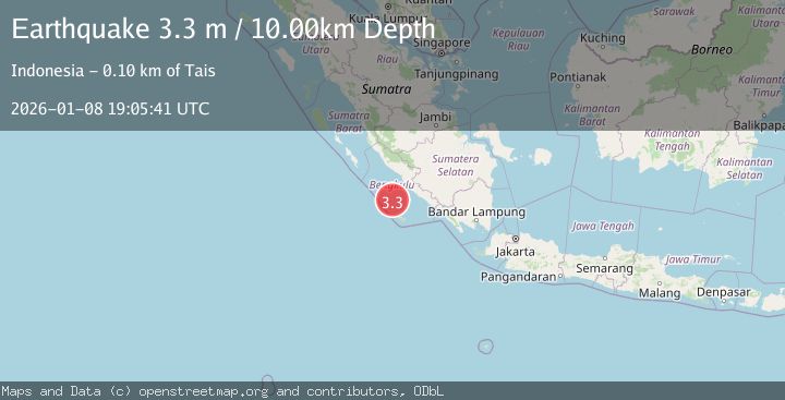 Map of SOUTHERN SUMATRA, INDONESIA