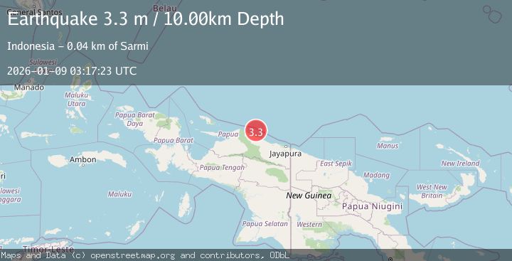 Map of NEAR N COAST OF PAPUA, INDONESIA
