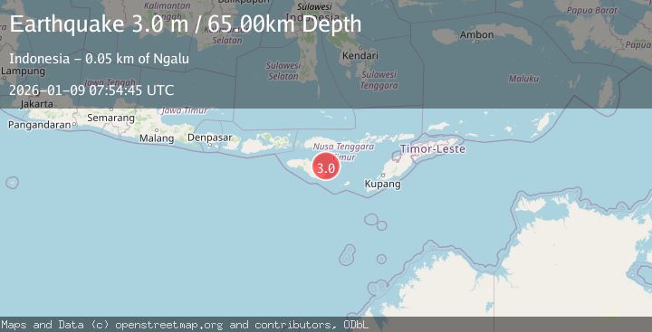 Map of SUMBA REGION, INDONESIA