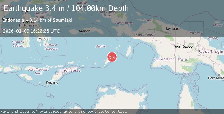 Map of KEP. TANIMBAR REGION, INDONESIA