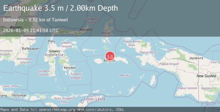 Map of CERAM SEA, INDONESIA