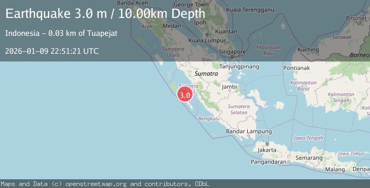 Map of KEP. MENTAWAI REGION, INDONESIA