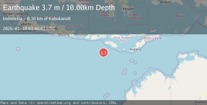 Map of SOUTH OF SUMBAWA, INDONESIA
