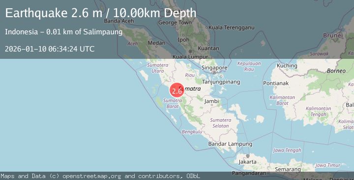 Map of SOUTHERN SUMATRA, INDONESIA