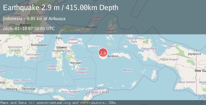 Map of CERAM SEA, INDONESIA