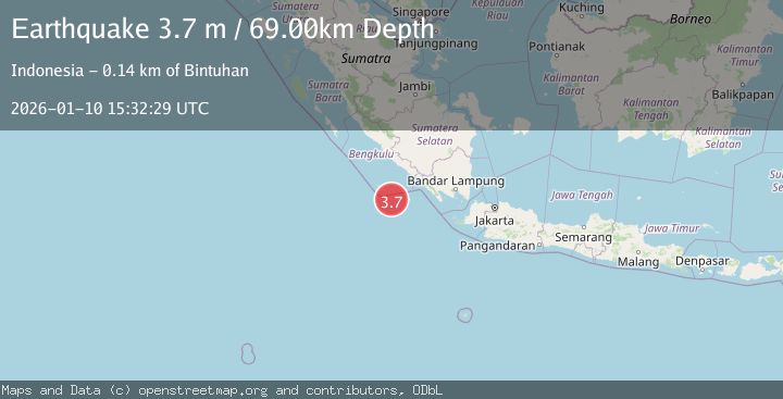 Map of SOUTHERN SUMATRA, INDONESIA