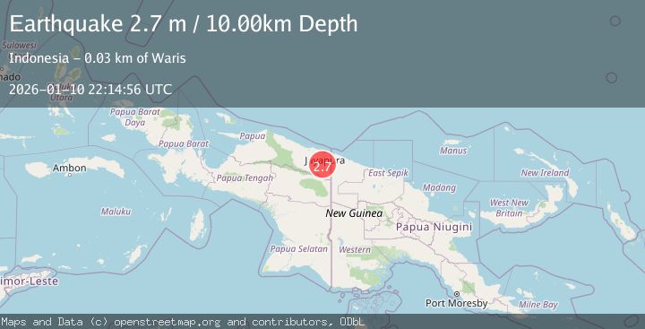 Map of PAPUA, INDONESIA