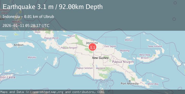 Map of PAPUA, INDONESIA