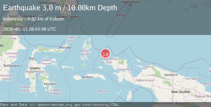 Map of PAPUA REGION, INDONESIA