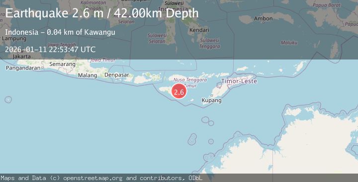 Map of SUMBA REGION, INDONESIA