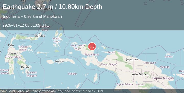 Map of NEAR N COAST OF PAPUA, INDONESIA