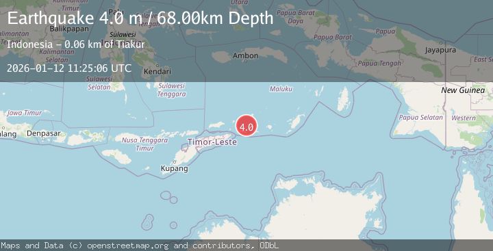 Map of KEPULAUAN BARAT DAYA, INDONESIA