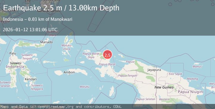 Map of NEAR N COAST OF PAPUA, INDONESIA
