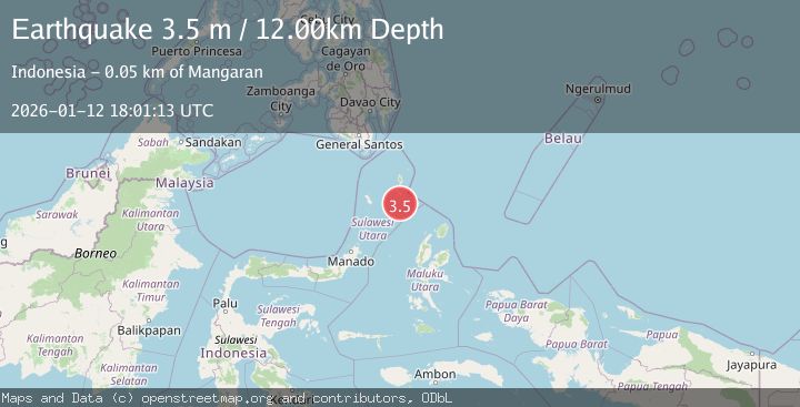 Map of KEPULAUAN TALAUD, INDONESIA