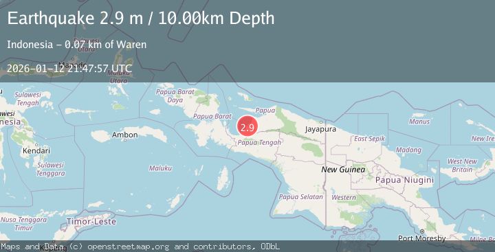 Map of NEAR N COAST OF PAPUA, INDONESIA