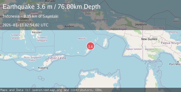 Map of KEP. TANIMBAR REGION, INDONESIA