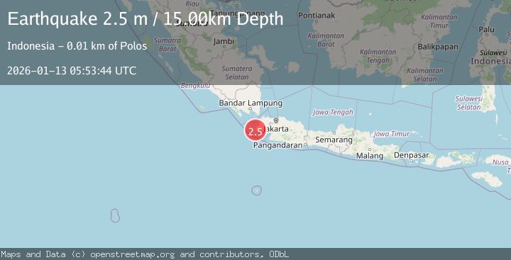 Map of SUNDA STRAIT, INDONESIA