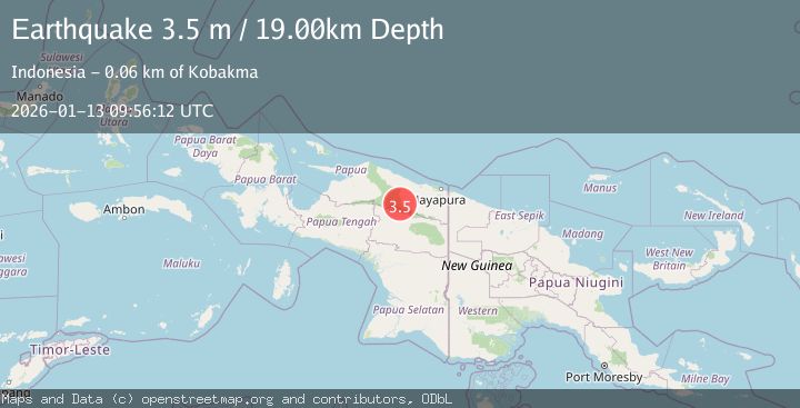 Map of PAPUA, INDONESIA
