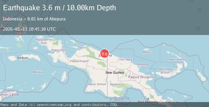Map of NEAR N COAST OF PAPUA, INDONESIA