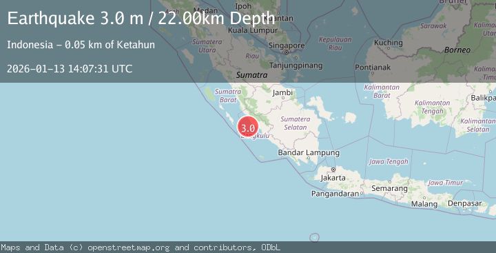 Map of SOUTHERN SUMATRA, INDONESIA