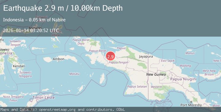 Map of NEAR N COAST OF PAPUA, INDONESIA