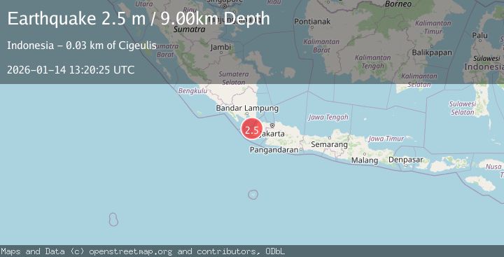 Map of SUNDA STRAIT, INDONESIA