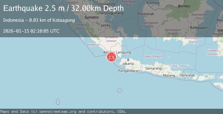 Map of SOUTHERN SUMATRA, INDONESIA